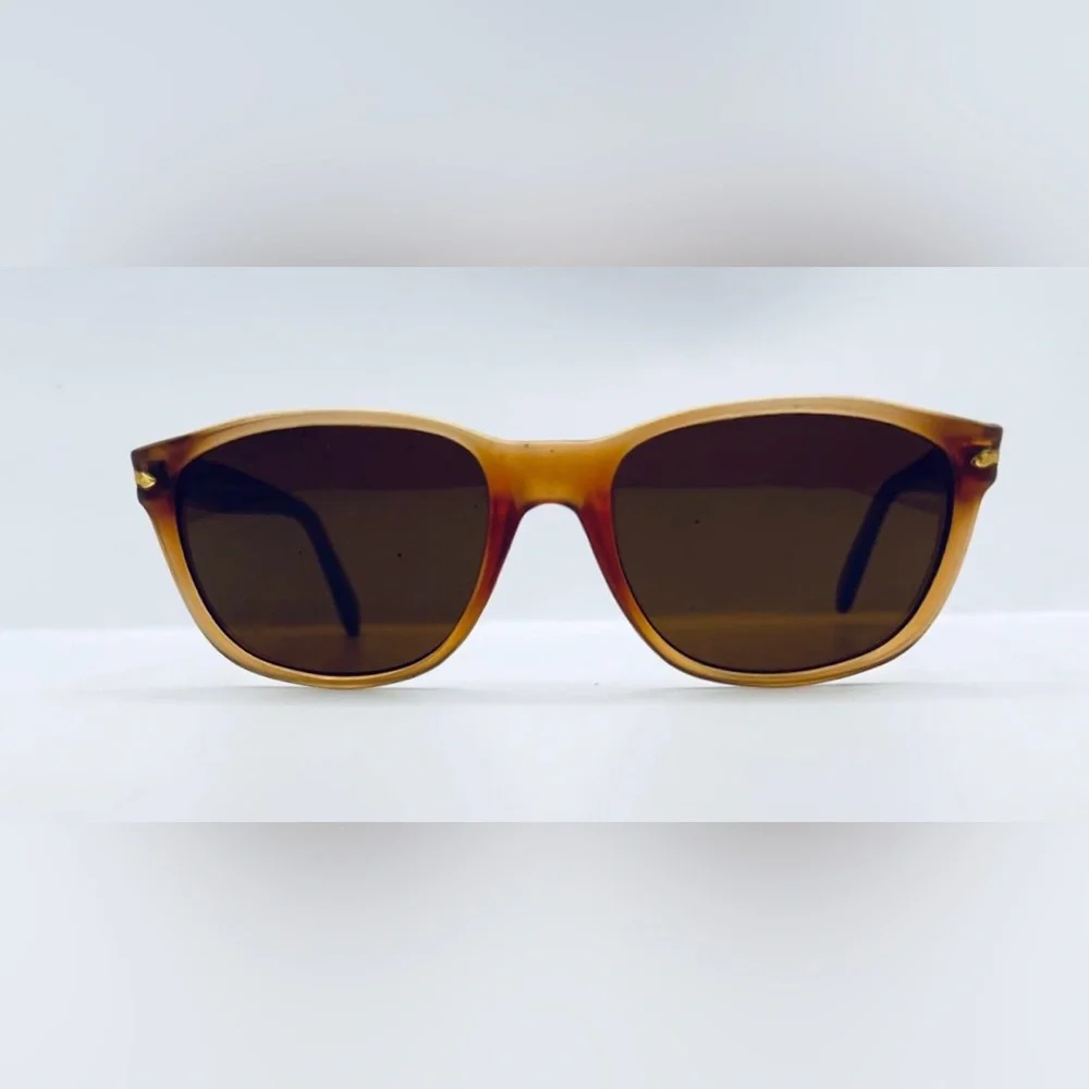 Vintage Visual Scene Brown Oval Sunglasses Frames Only
